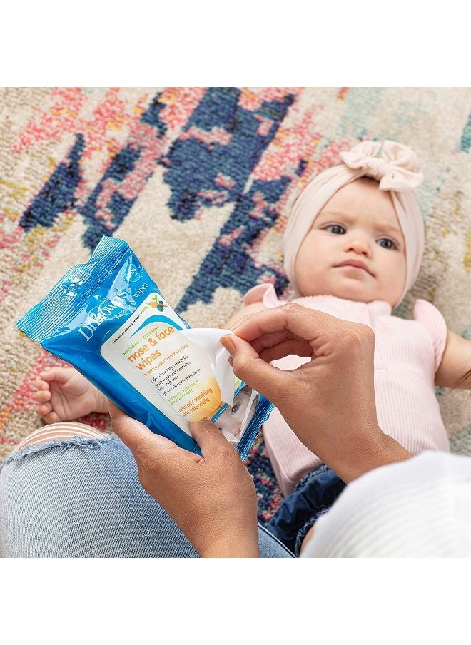 Dr. Brown's Nose And Face Wipes, 30 Count, 3-Pack