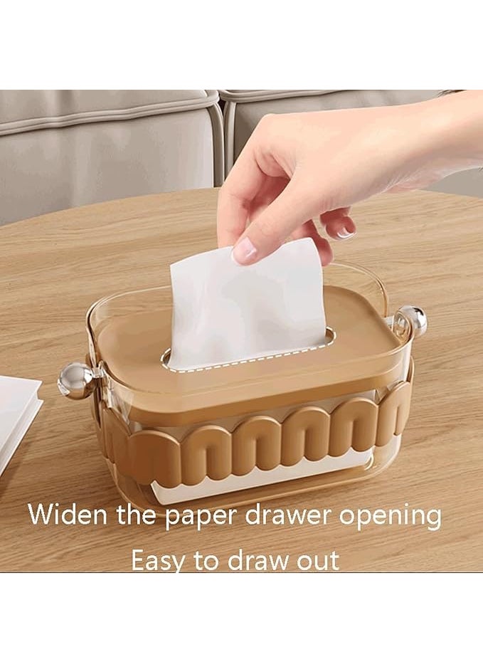 MAPPLE CREATION Wet Wipes Dispenser Box Baby Dry Wet Tissue Paper Case Holders Square Wet Wipes Storage Box Cover Napkin Organiser Storage Box with Lid Dustproof for Home Office Green