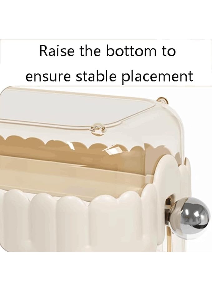 MAPPLE CREATION Wet Wipes Dispenser Box Baby Dry Wet Tissue Paper Case Holders Square Wet Wipes Storage Box Cover Napkin Organiser Storage Box with Lid Dustproof for Home Office Green