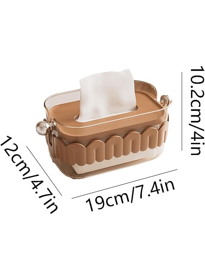 MAPPLE CREATION Wet Wipes Dispenser Box Baby Dry Wet Tissue Paper Case Holders Square Wet Wipes Storage Box Cover Napkin Organiser Storage Box with Lid Dustproof for Home Office Green