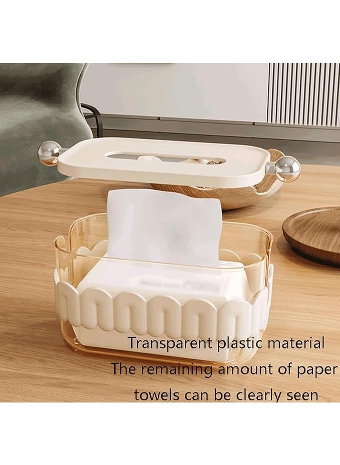 MAPPLE CREATION Wet Wipes Dispenser Box Baby Dry Wet Tissue Paper Case Holders Square Wet Wipes Storage Box Cover Napkin Organiser Storage Box with Lid Dustproof for Home Office Green