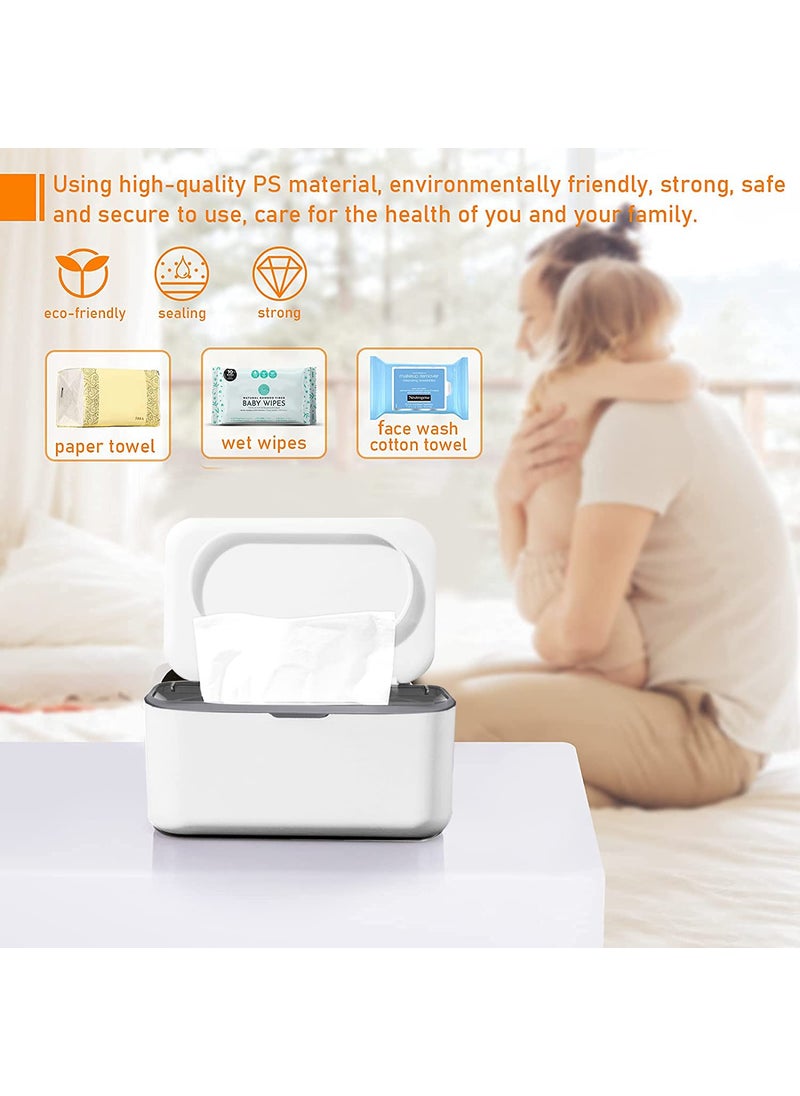 Portible Portable Wet Wipe Tissue Holder Box with Lid OnTheGo Convenience for Instant Refreshment Premium Elegant and Convenient Dispenser for Home or Office Use