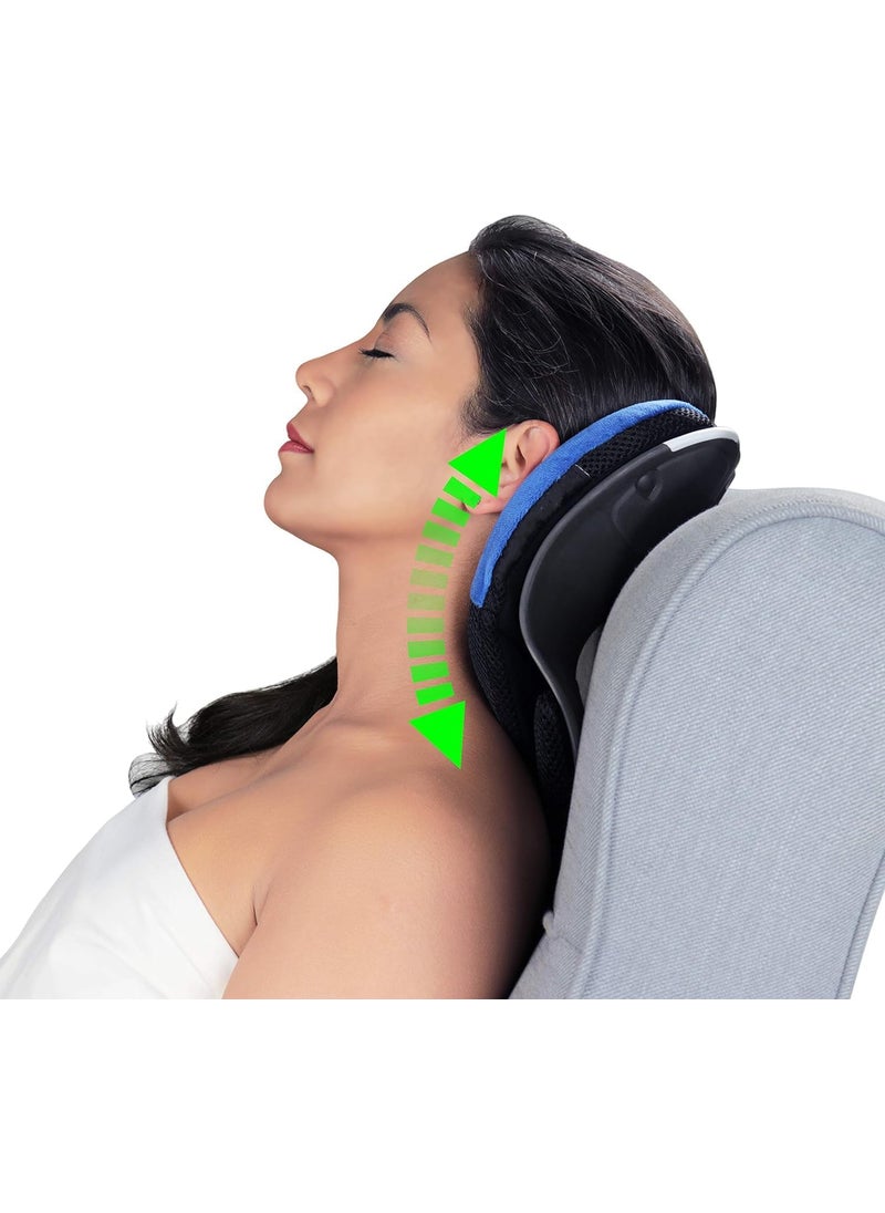 Glowick Adjustable Design Neck and Shoulder Muscles Relaxer Pillow with Removable and Washable Cover for Bed Sofa Floor Or Recliner Promotes Spinal Curve Headache Muscle Fatigue 1PCs