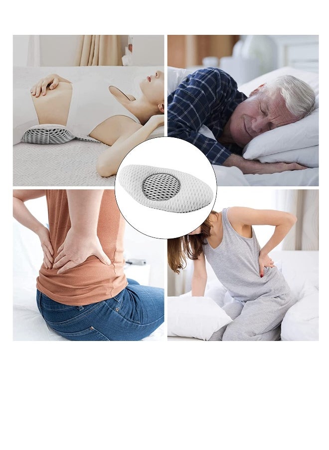 Adjustable 3D Lumbar Support Pillow for Sleeping, Lower Back Pain Relief, Sciatic Nerve Support, Ideal for Side Sleepers and Pregnancy Comfort