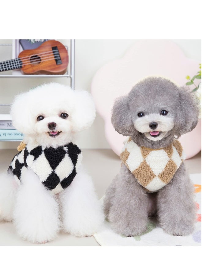 Cute Dog Coat For Winter,Super Soft Dog Winter Warm Coat, Pet Sweatshirt Jacket for Cold Wheather for Small Medium Dog Cat Clothes Apparel (Black,M )