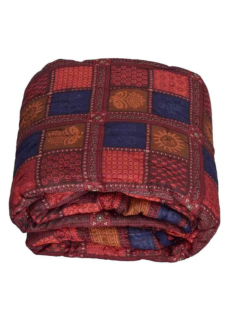 SIBLEY Cotton Soft Jaipuri Razai Traditional Elephant Print Double Bed Winter Heavy Ac Blanket Daabu