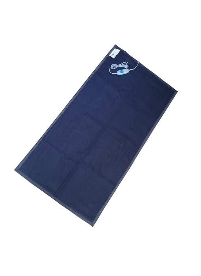 LERVS CollEctioN Wool Electric Blanket for Single Bed ShockProof Heated Protection Blanket with 4 Adjustable Heat Settings WrinkleResistant Fabric EnergyEfficient Comfort Blue Blue