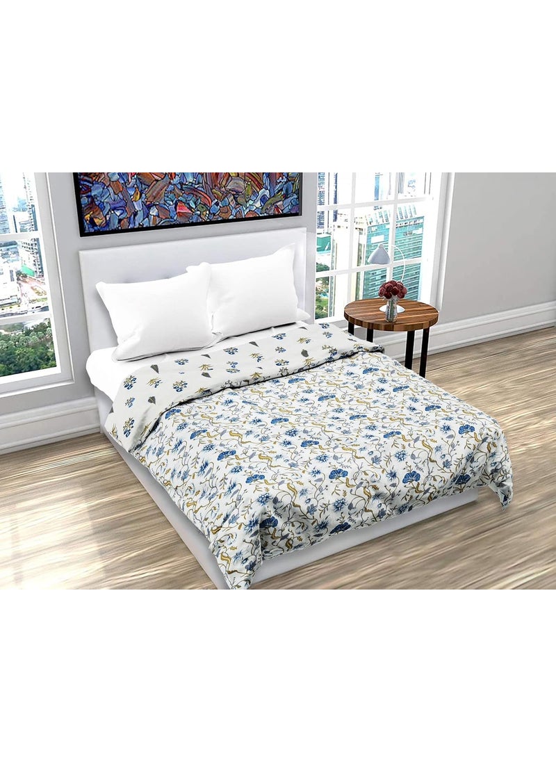 TIQH 100 Heavy Cotton Super Soft Summer Special Single Bed Reversible BlanketDuvetAC Comforter Light Weight AC Dohar Double