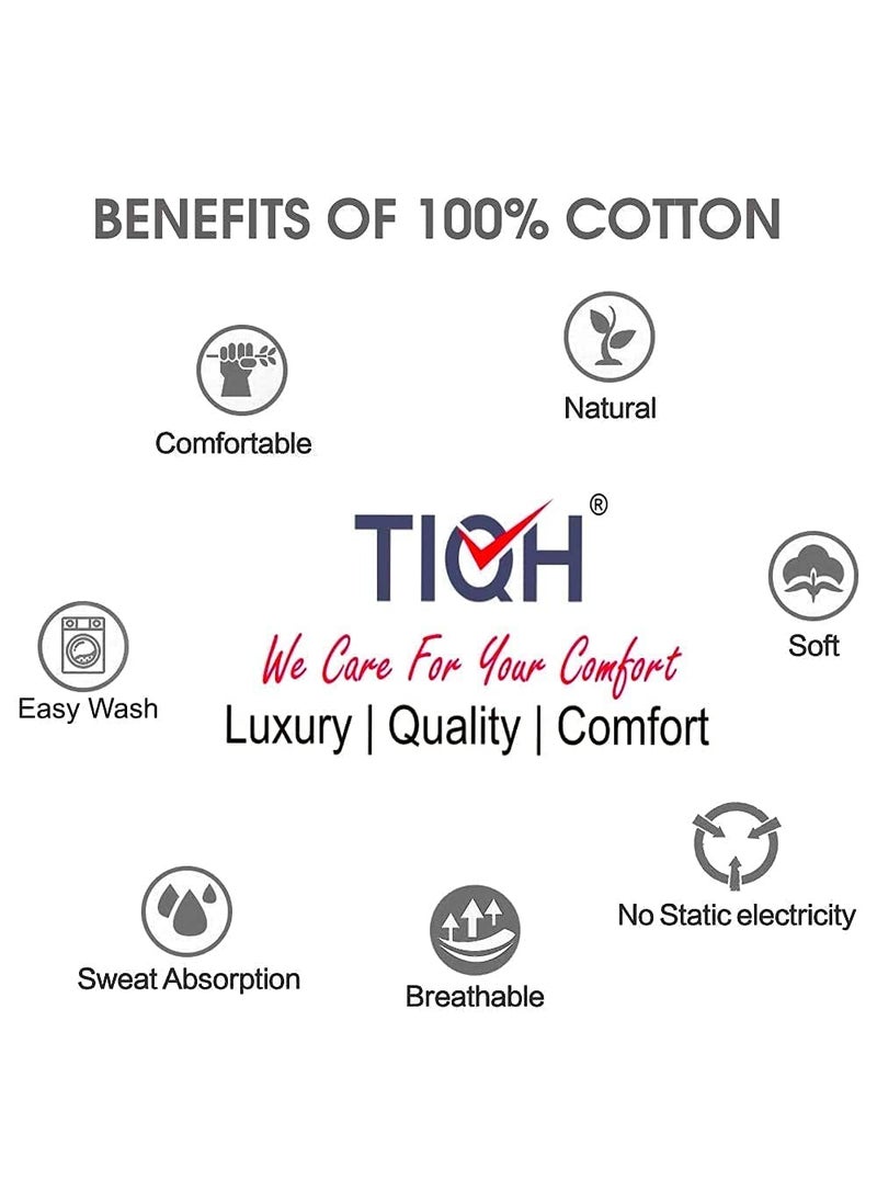 TIQH 100 Heavy Cotton Super Soft Summer Special Single Bed Reversible BlanketDuvetAC Comforter Light Weight AC Dohar Double