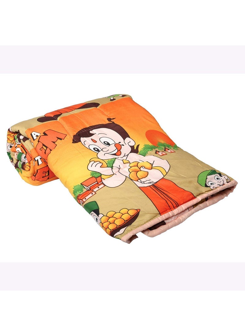 CK CREATION Polyester AllWeather 120 GSM Printed Lightweight Reversible AC Dohar Blanket Quilt Design6 Single