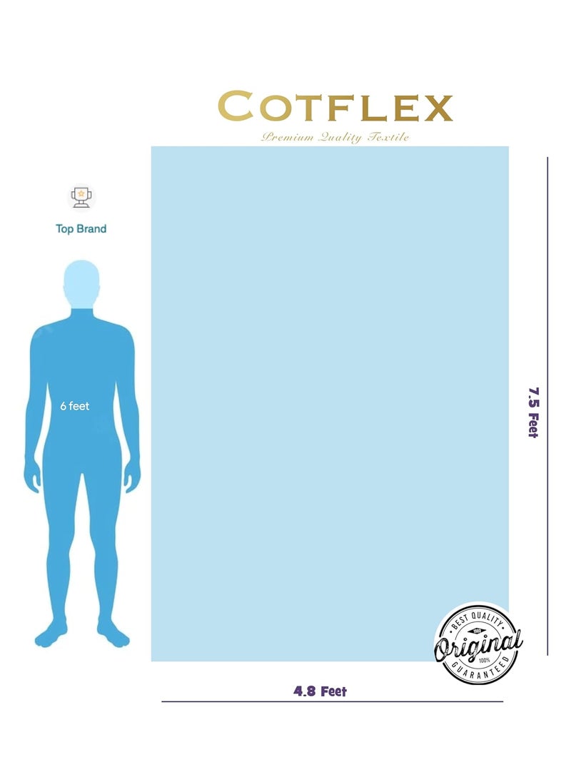 COTFLEX Original Solapur Chaddar Queen Bed Cotton Blanket Mor Pankhi