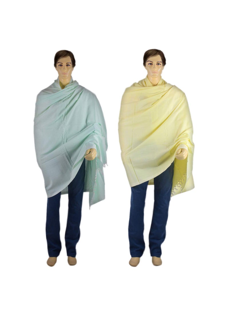 NIC Bhagalpuri Handloom GreenLemon Cotton ChadarAll Season Chadar for Sleeping AC Blanket for Summer