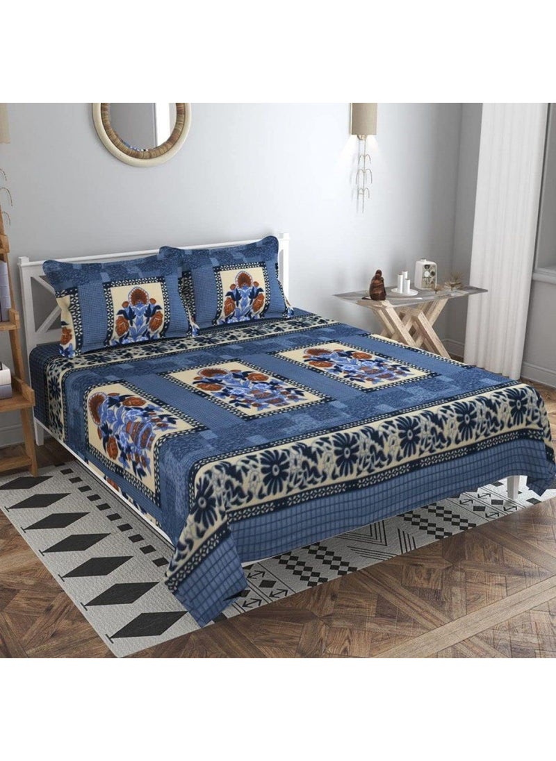 Prozone Warm Bedsheets for Winter Double Bed with 2 Pillow Covers Woolen Bedsheets AC Blankets Bedsheets King Size90x100 InchesGrey