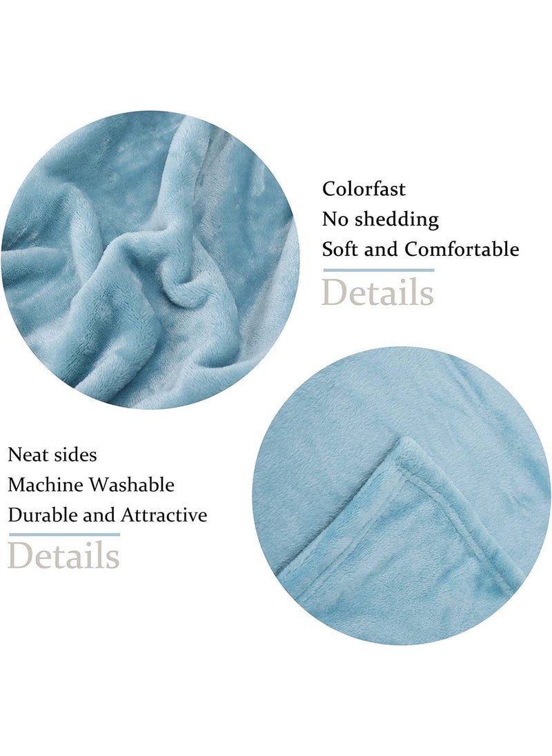 VAS COLLECTIONS Premium Plush Single Blanket 300 GSM Lightweight Cozy Soft for Bed Sofa Couch Travel Camping 150x220 cm or 60X86 inches New