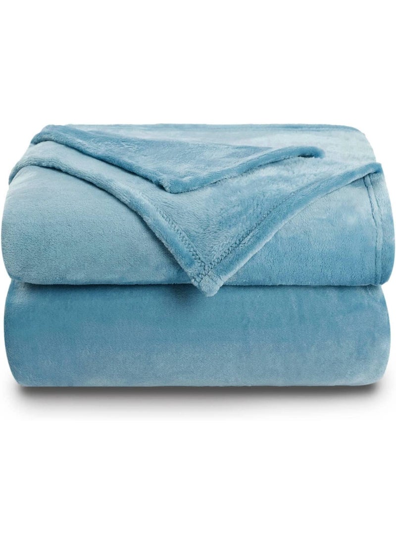 VAS COLLECTIONS Premium Plush Single Blanket 300 GSM Lightweight Cozy Soft for Bed Sofa Couch Travel Camping 150x220 cm or 60X86 inches New