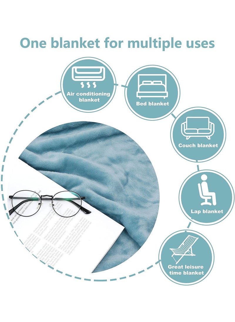 VAS COLLECTIONS Premium Plush Single Blanket 300 GSM Lightweight Cozy Soft for Bed Sofa Couch Travel Camping 150x220 cm or 60X86 inches New