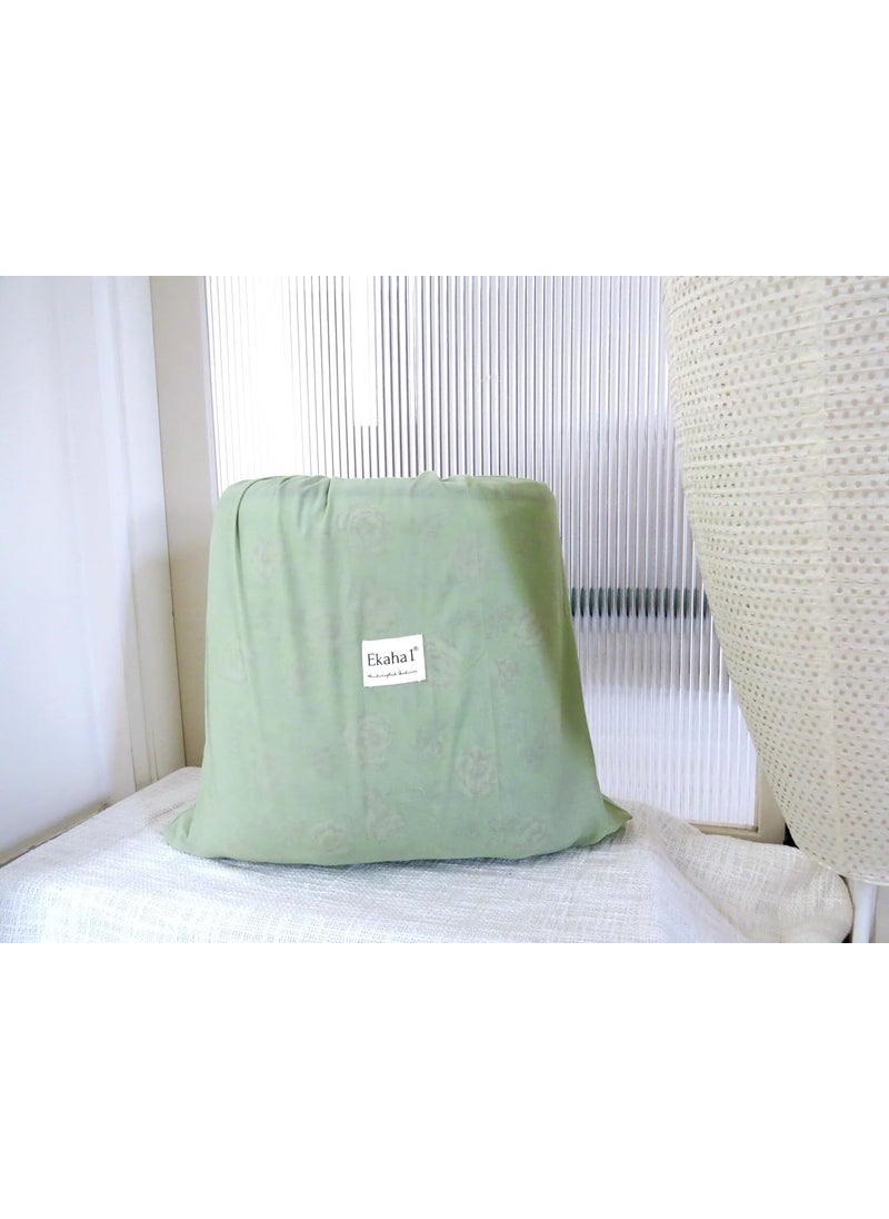Ekaha1 Cotton Reversible AC Blanket Floral Jaipuri Quilt Soft Sleeping Cooling ComforterBreathable Summer Blanket Green