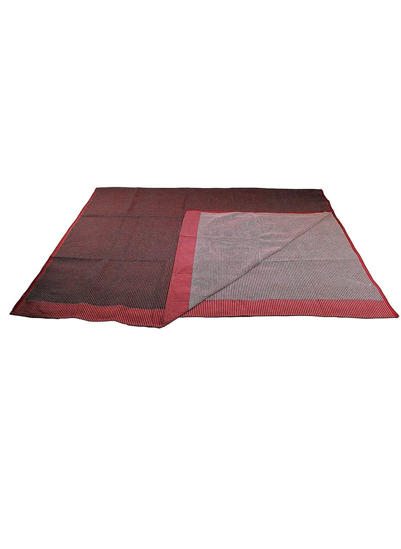 THARUNSHA ELITE Single Size Pure 100 Cotton BlanketSolapur ChaddarCotton Bedsheet For All Weather Daily Use Checkered Light Green Red Navy Blue Dark Green Family 60X90 Inches Set Of 4 300 Tc