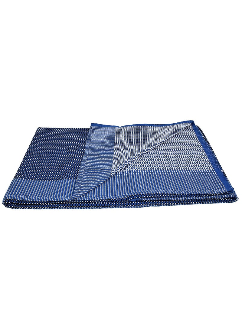 THARUNSHA ELITE Single Size Pure 100 Cotton BlanketSolapur ChaddarCotton Bedsheet For All Weather Daily Use Checkered Light Green Red Navy Blue Dark Green Family 60X90 Inches Set Of 4 300 Tc