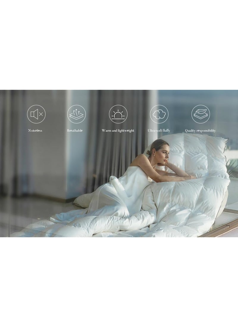 ALISHIBA CASA Super Soft Fluffy Microfiber 600 GSM Comforter Single Size 60X90 Heavy Winter BlanketComforterDuvetRajai Single Size Chocolate BrownSilver Grey Color