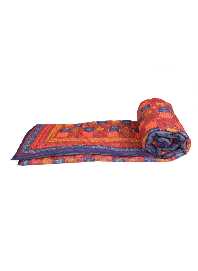 THROW KING Rajasthani Traditional Cotton Razai Rajai Ac Blanket Sanganeri Jaipuri Quilt BlanketDouble Bed
