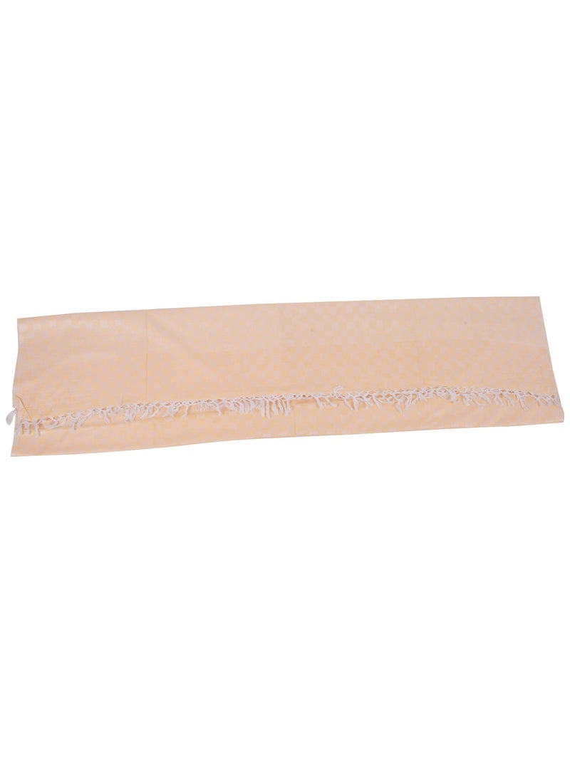 EthnicAlive NIC Bhagalpuri Handloom Exclusive 3D Orange and White Cubic ChadarAll Season Chadar for Sleeping AC Blanket for Summer