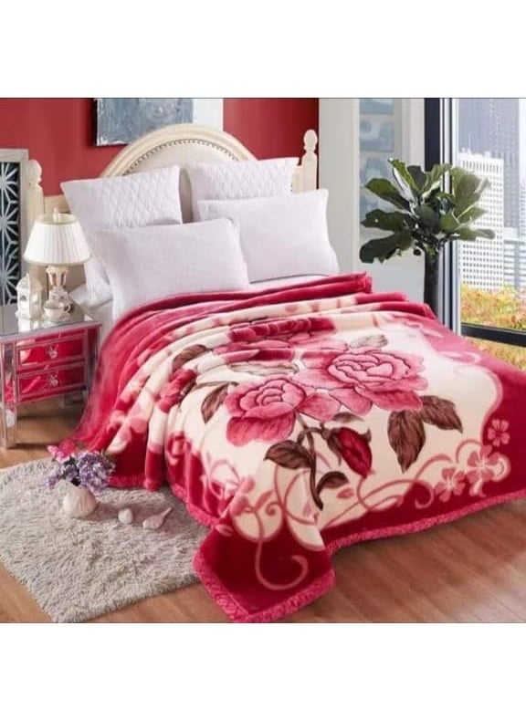 WINSTON HOME Super Cloudy Luxury Double Bed Blanket for Marriage and Gift Purpose with Bag Packing Pack of 1 Multicolor_1