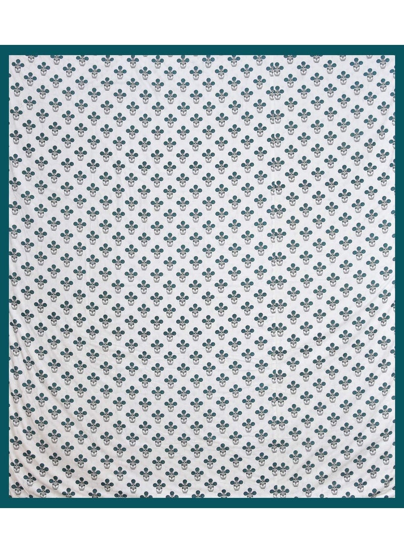Kritarth Handicrafts 250 GSM Sanatize Microfiber Filled Double Bed King Size Poly Cotton Reversible Blanket 230 x 250 cm