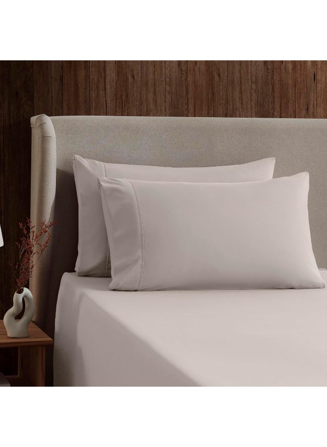 Nestl Queen Sheet Set- 4 Piece Bed Sheets for Queen Size Bed, Deep Pocket, Hotel Luxury, Extra Soft, Breathable and Cooling, Linen Queen Size Sheets