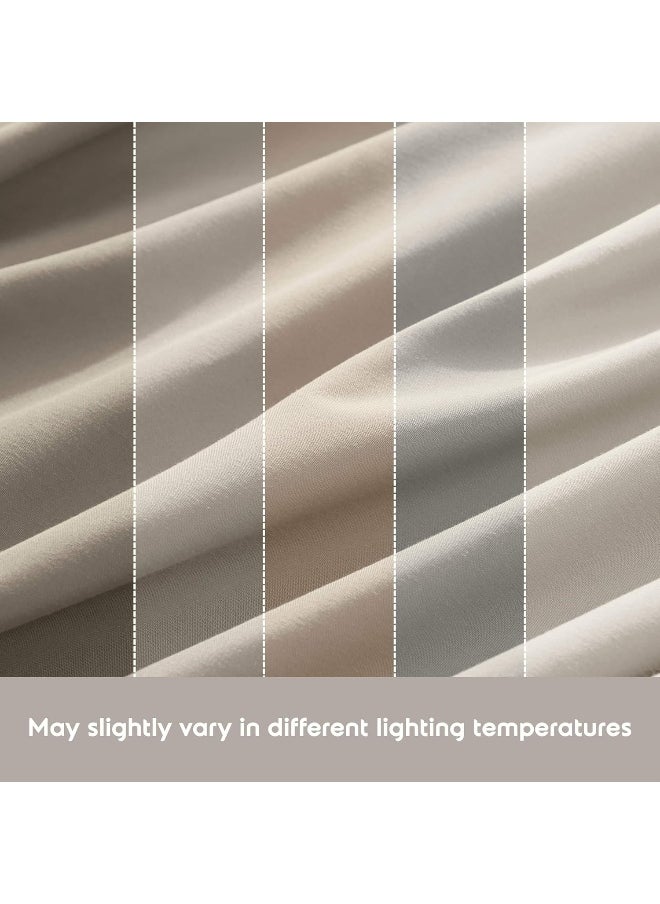 Nestl Queen Sheet Set- 4 Piece Bed Sheets for Queen Size Bed, Deep Pocket, Hotel Luxury, Extra Soft, Breathable and Cooling, Linen Queen Size Sheets