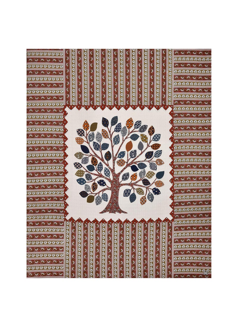 Nidhra Collections Tessuti Cotton Bedsheets with 2 Pillow Covers Soft Breathable Exceptionally Comfortable King Size XL