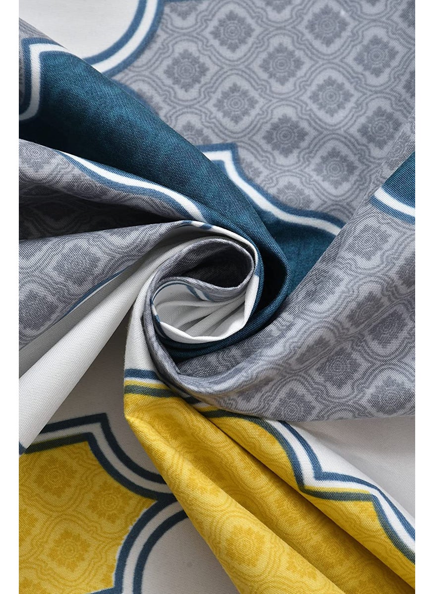 Jyotaksh 200TC Diwan Set Cotton 8 Piece Deewan Printed Bedsheet Sets for Living Room Hall Set of 8 Piece 1Bed Sheet 60x90 Inch 2Bolster Cover 16x32 Inch 5Cushion Cover 16x16 InchAW21