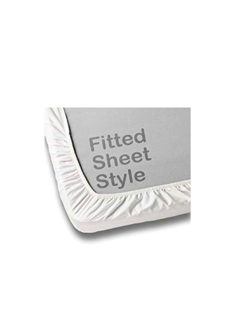 ELIZA KRAFTS 144 TC Single Elastic Fitted BedsheetGlace Cotton Fitted Bedsheet Single BedAll Around Elastic Bed Sheets Single Bed 36x72 Inch Fit Upto 8 Inch MattressSingle Bedsheets1 Pillow Covers