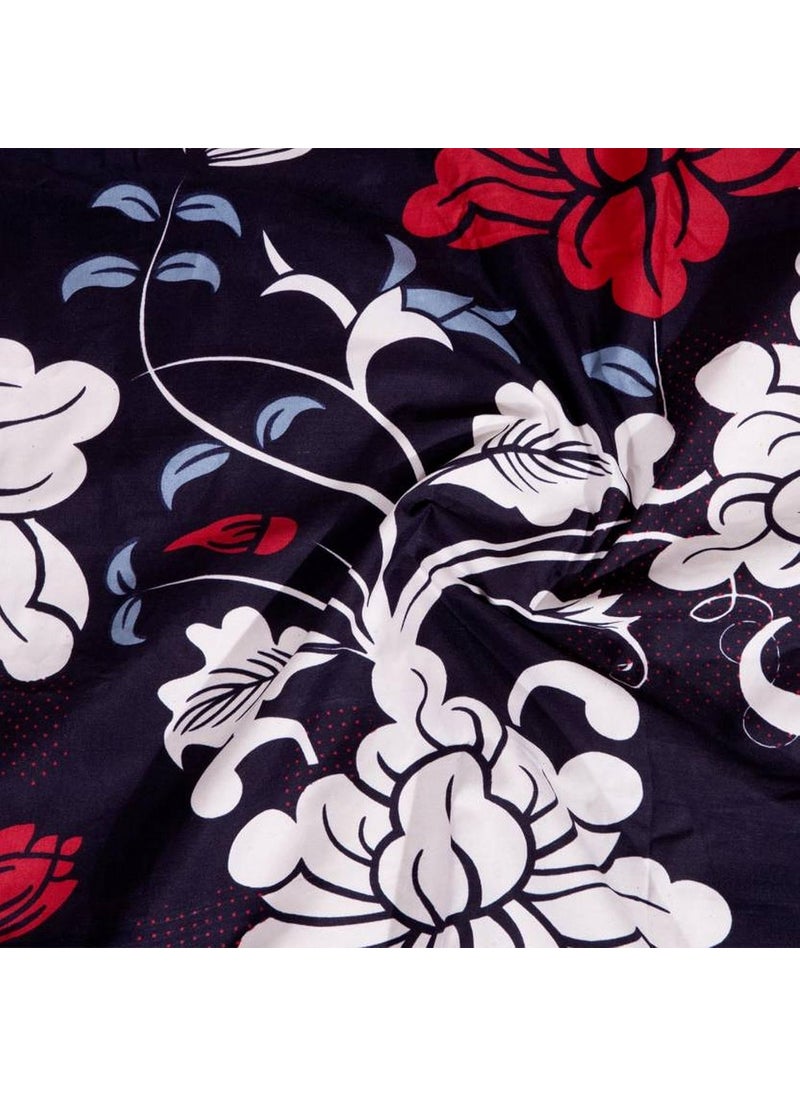 Supreme Home Collective 144 TC Microfiber Printed 1 Double Bedsheet Without Pillow Cover Size 88 x 88 inch