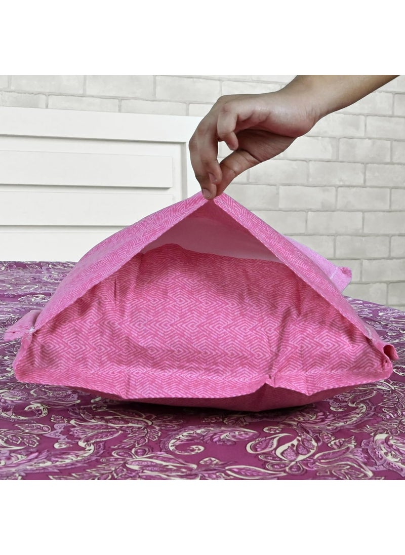 Divine Casa Pure Cotton Bedsheet Soft Durable for Double Beds King Size 2 Pillow Covers 222 X 254 cm 46 X 71 cm