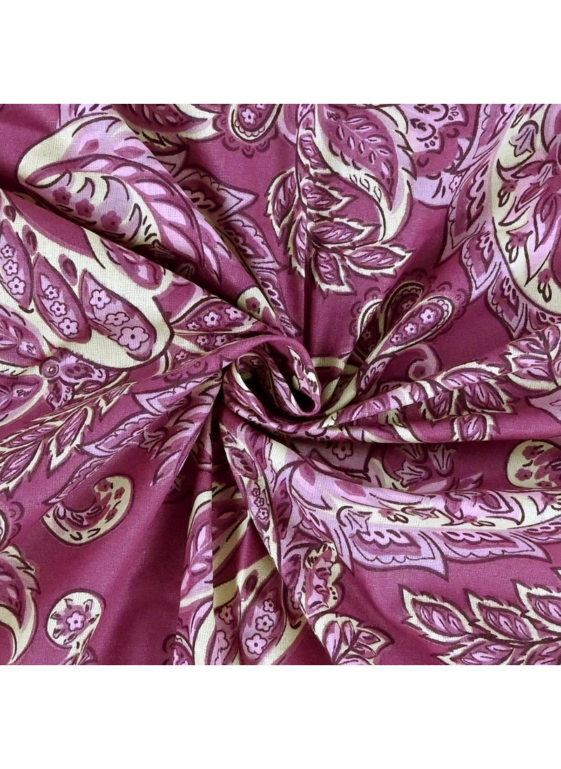 Divine Casa Pure Cotton Bedsheet Soft Durable for Double Beds King Size 2 Pillow Covers 222 X 254 cm 46 X 71 cm
