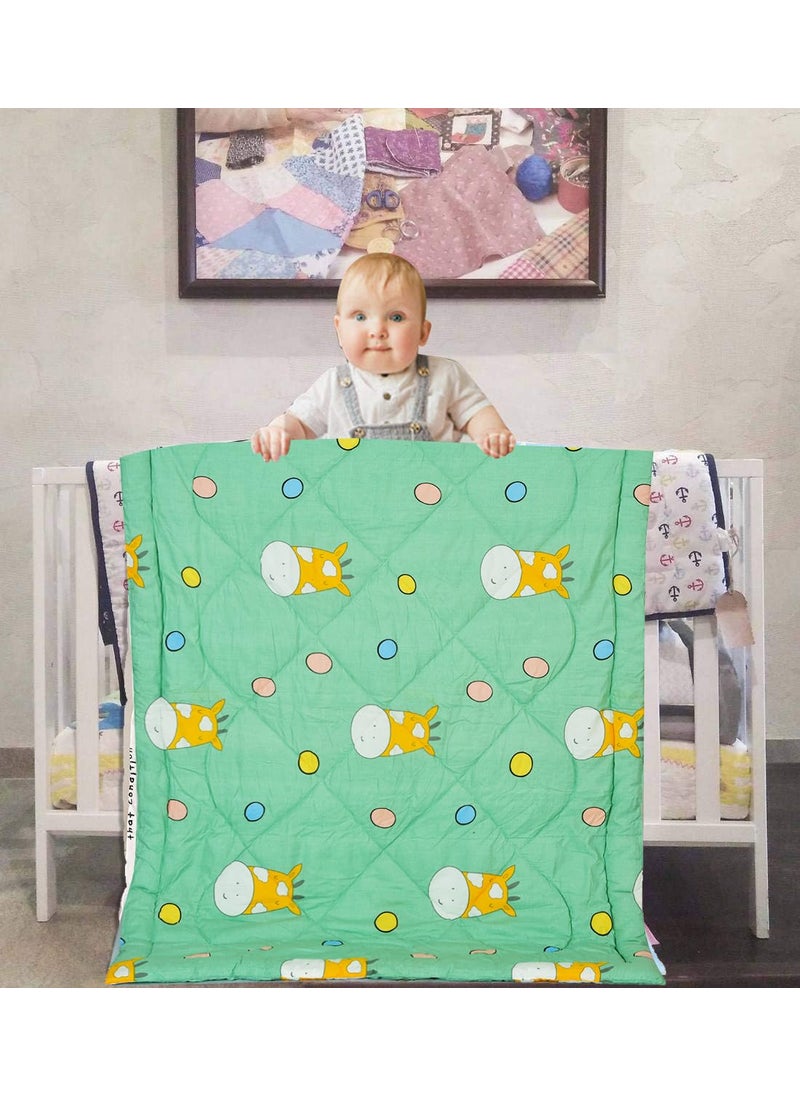 COZY FURNISH Reversible Kids Comforter Blanket Quilt Super Soft AllSeason 150 GSM 08 Years 60x45 Inches for Kids Summer Winter Blanket for Kid Boys Girls