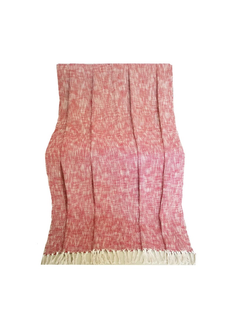 Hugs N Rugs Picnic Camping Beach Throw Organic Cotton Blanket with Fringes