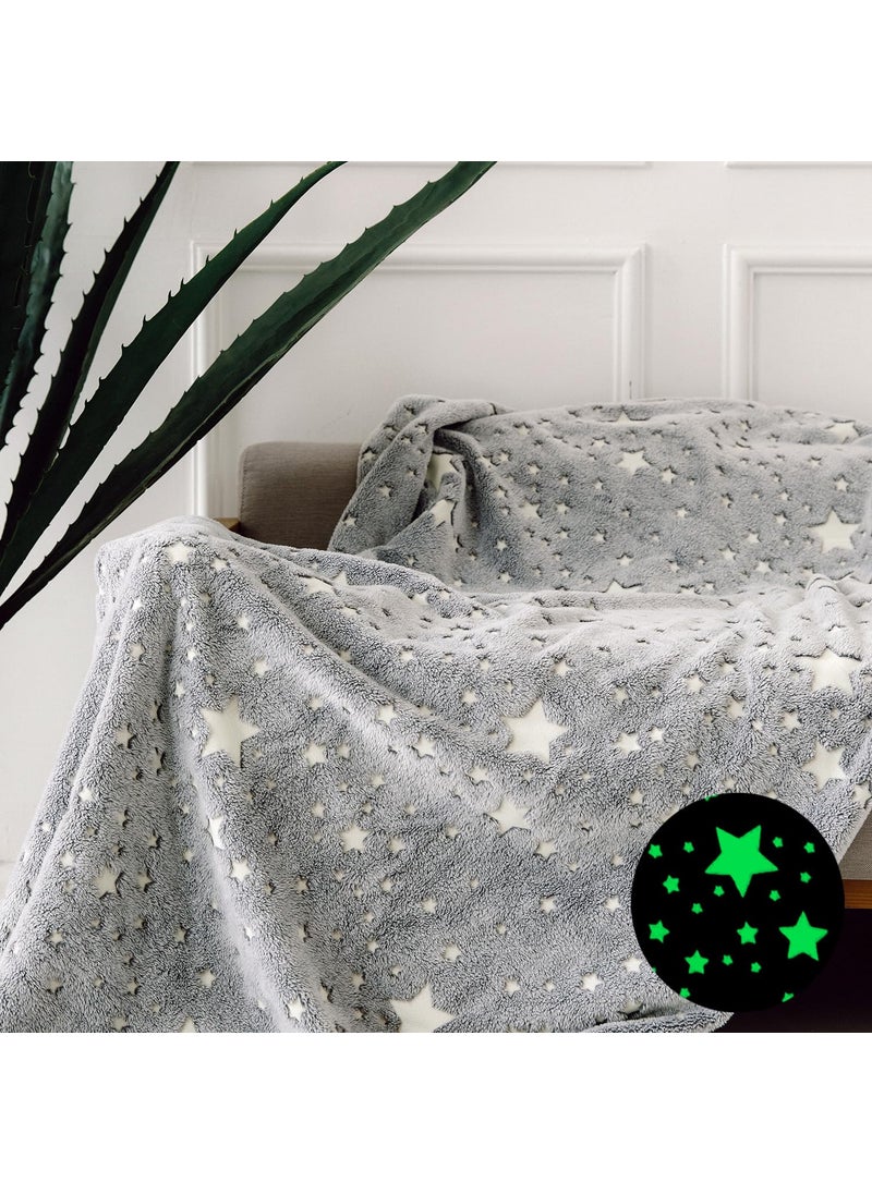 Forestar Soft Plush 50 X 60 Throw Blanket Grey
