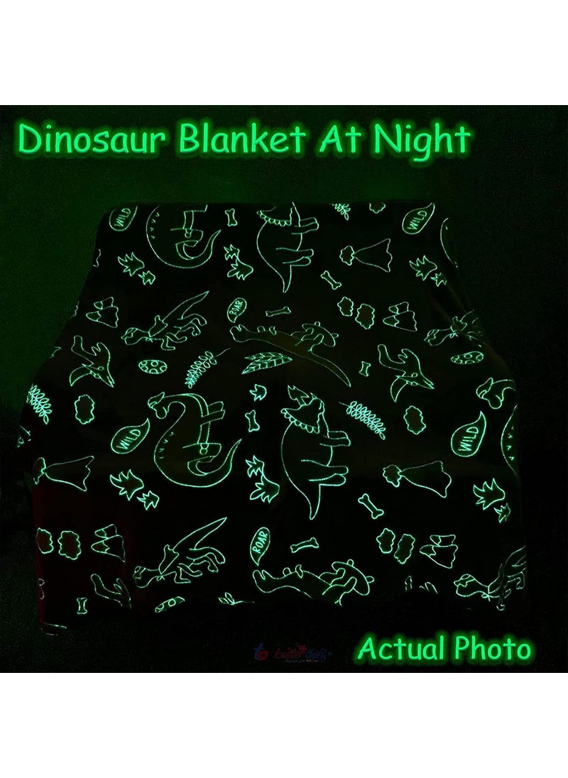 Occasion Glow in The Dark Blanket for Kids 015 Years 160x130 Cm Soft Flannel Fleece Throw Cozy Warm AllSeason Radium Blanket Ideal Gift for Boys Girls Grey