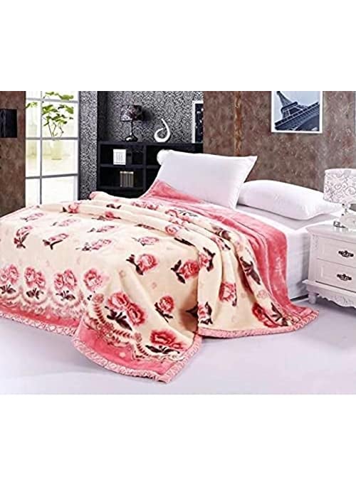 WINSTON HOME Cloudy Kids Blanket Single Bed Double Ply Super Soft Fabric Mink for Heavy Winters with English Colors 50 X 85 Inches for Boys and Girls Multicolor