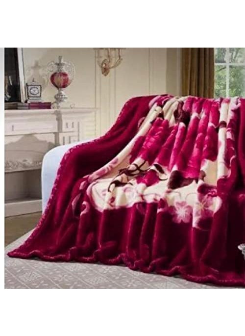 WINSTON HOME Cloudy Kids Blanket Single Bed Double Ply Super Soft Fabric Mink for Heavy Winters with English Colors 50 X 85 Inches for Boys and Girls Multicolor
