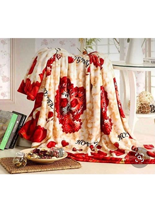 WINSTON HOME Cloudy Kids Blanket Single Bed Double Ply Super Soft Fabric Mink for Heavy Winters with English Colors 50 X 85 Inches for Boys and Girls Multicolor