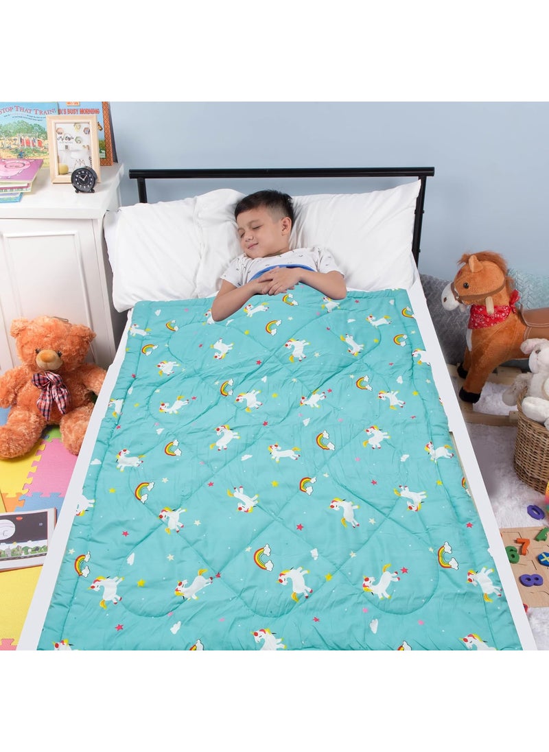 COZY FURNISH Reversible Kids Comforter Blanket Quilt Super Soft AllSeason 150 GSM 08 Years 60x45 Inches for Kids Summer Winter Blanket for Kid Boys Girls