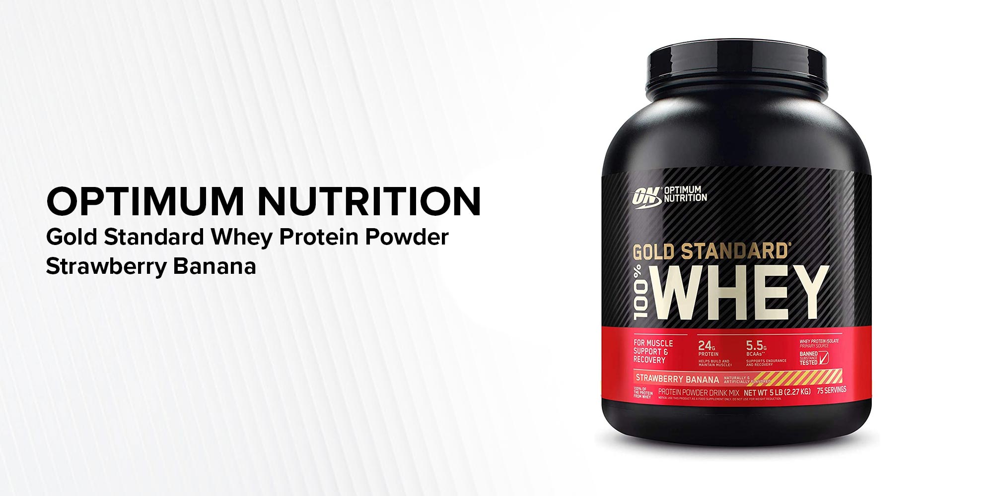 Gold Standard Whey Protein Powder - Strawberry Banana