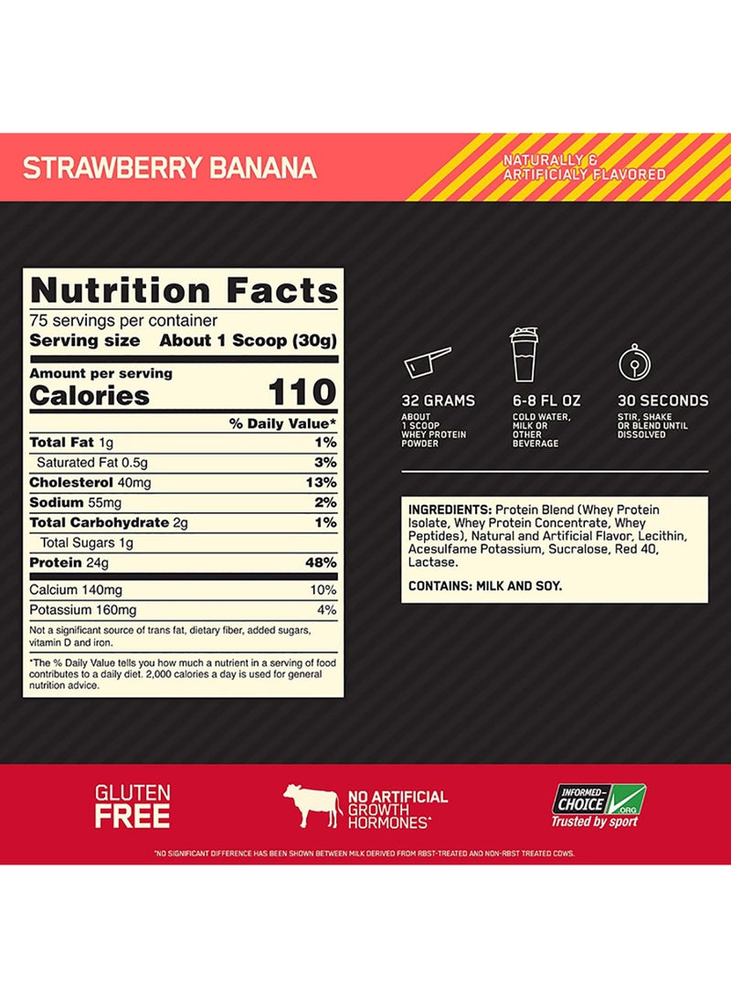 Gold Standard Whey Protein Powder - Strawberry Banana