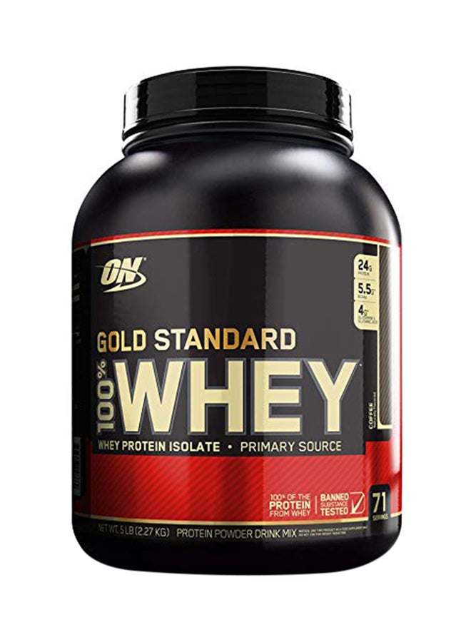 Gold Standard 100 Percent Whey Protein - Coffee - 2.27 Kilogram