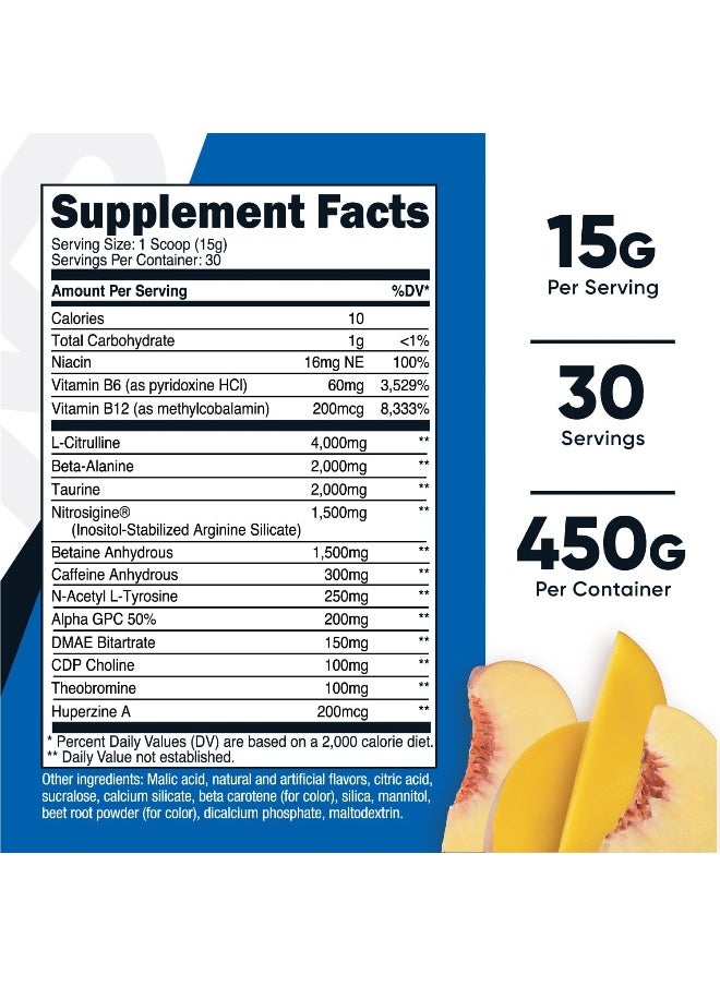 Pre-Workout Complex 30 Servings (Peach Mango)