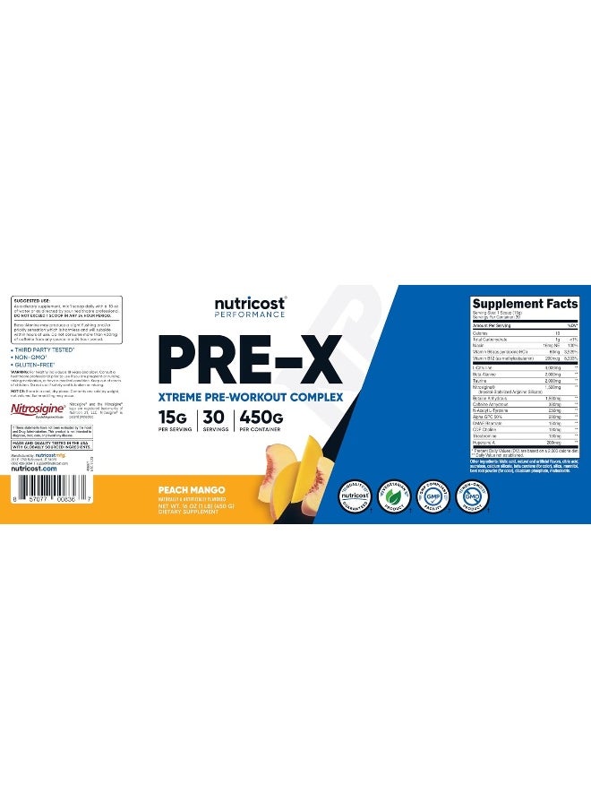 Pre-Workout Complex 30 Servings (Peach Mango)