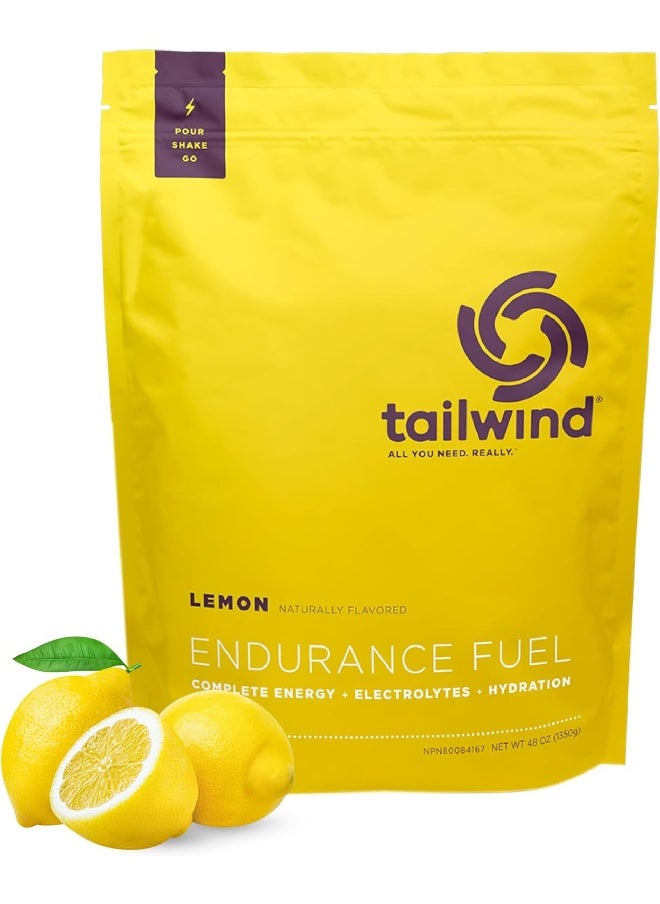 Endurance Fuel, Sports Drink Powder Mix With Electrolytes, Non-Gmo, Free Of Soy, Dairy, And Gluten, Vegan Friendly, Lemon, 50 Servings